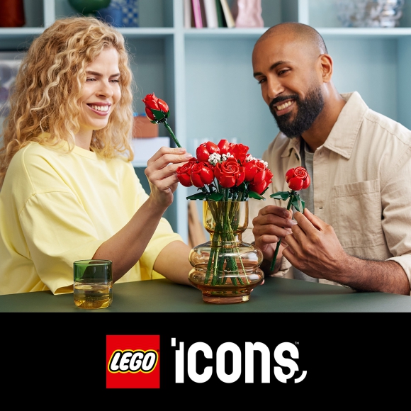 Конструктор для віку від 16 років LEGO Botanicals Icons Букет троянд