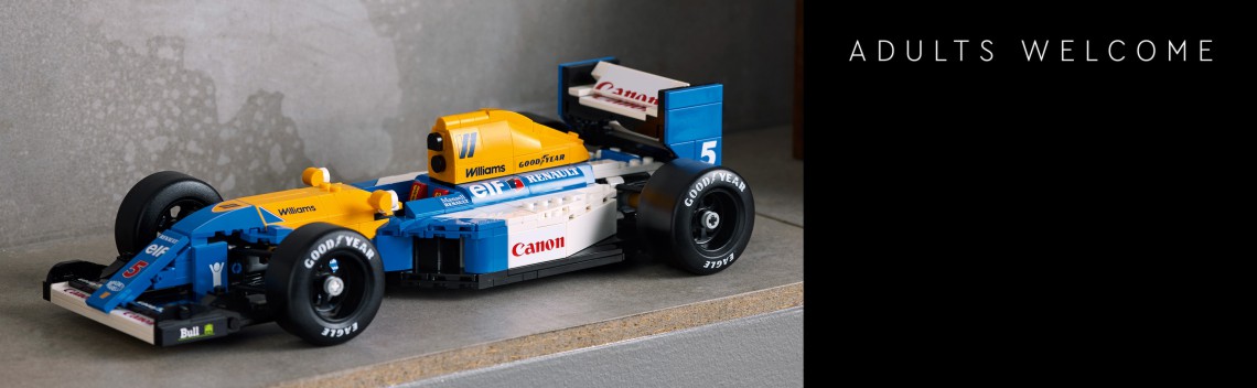 Конструктор LEGO Icons Williams Racing FW14B и Найджел Мэнселл для возраста 18 лет