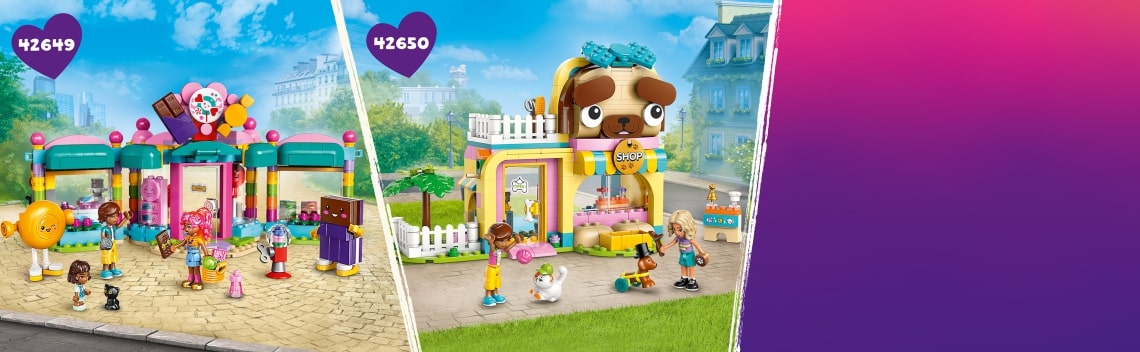 Купить конструткор LEGO Friends Парикмахерская и магазин аксессуаров для возраста 10 лет, 7 лет, 8 лет, 9 лет