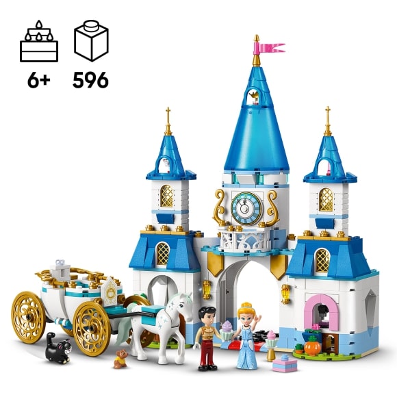 Набор конструктора LEGO артикул 43275 Замок Золушки и карета