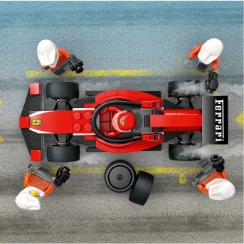 Конструктор LEGO артикул 60443 Піт-стоп і піт-екіпаж F1® з болідом Ferrari