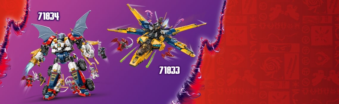 Конструктор для возраста 8-11 лет на 1187 LEGO Ninjago