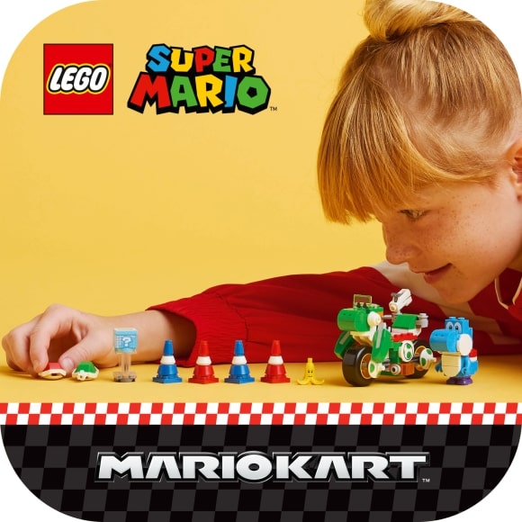 Конструктор купить для девочек, для мальчиков, унисекс LEGO Super Mario Kart - Йоши Байк