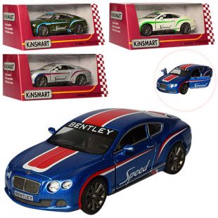 Машинка Kinsmart Bentley Continental GT Speed 2012 інерційна в асортименті (KT5369WF)