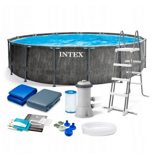 Бассейн каркасный Intex 457 х 122 см с доп. оборудованием (26742)