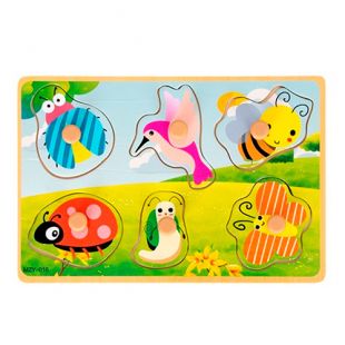 Деревянные пазлы Tree Toys Насекомые (MD 2396)