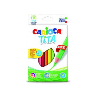 Карандаши цветные Carioca TITA MAXI 12 шт.(42789)