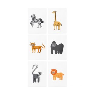 Временные тату TATTon.me African animals AR set с дополненной реальностью (TSAR_African)