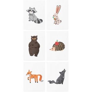 Временные тату TATTon.me Forest animals AR set (TSAR_Forest)