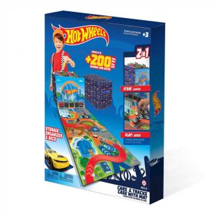 Игровой ящик с ковриком-трассой Hot Wheels (HWCC10)