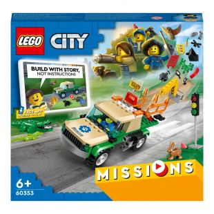 Конструктор LEGO City Миссии спасения диких животных (60353)