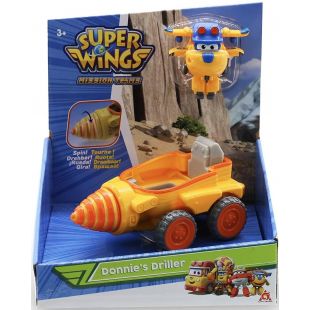 Ігровий набір Super Wings Mission Teams Donnie's Driller, Бурильний автомобіль Донні (EU730843)