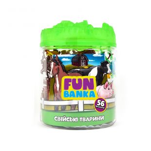 Ігровий набір FUN BANKA СВІЙСЬКІ ТВАРИНИ (320062-UA)