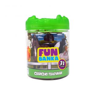 Ігровий міні-набір FUN BANKA СВІЙСЬКІ ТВАРИНИ (320386-UA)