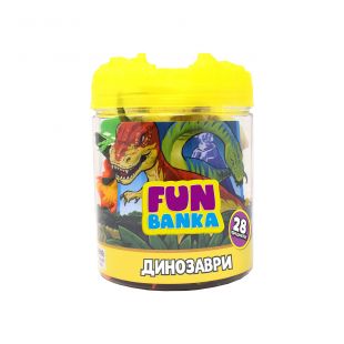 Ігровий міні-набір FUN BANKA ДИНОЗАВРИ (320387-UA)