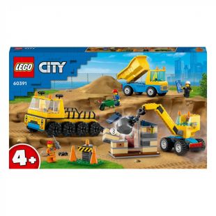 Конструктор LEGO City Будівельна вантажівка й кулястий кран-таран (60391)