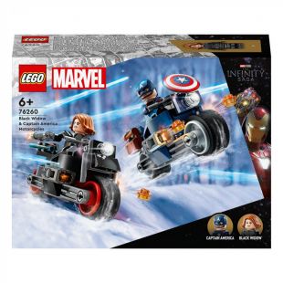 Конструктор LEGO Super Hero Girls DC Мотоциклы Черной Вдовы и Капитана Америка (76260)