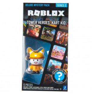 Игровая коллекционная фигурка Roblox Deluxe Mystery Pack Tower Heroes: Kart Kid S2 (ROB0594)