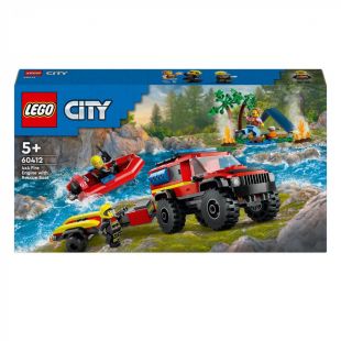 Конструктор LEGO City Пожежний позашляховик з рятувальним човном (60412)