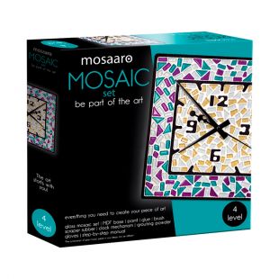 Набір для творчості Mosaaro Кришталеве скло мозаїка.Годинник (MA4002)