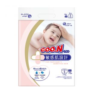 Подгузники Goo.N Plus для детей S, 4-8 кг, 70 шт. (21000627)