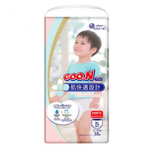 Трусики-подгузники Goo.N Plus для детей XL, 12-20 кг, 38 шт. (21000633)