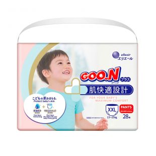 Трусики-подгузники Goo.N Plus для детей XXL, 13-25кг, 28 шт. (21000634)