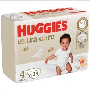 Подгузники Huggies Extra Care 4, 8-16 кг, 33 шт. (2567341)