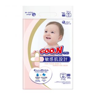 Подгузники Goo.N Plus для детей М, 6-11 кг, 56 шт. (21000628)