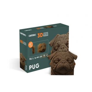 Картонный 3D пазл Cartonic Pug (CARTPUG)