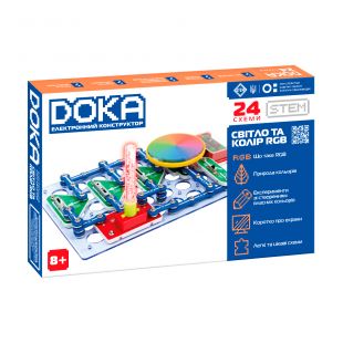 Конструктор электронный DOKA Свет и цвет RGB (D70700)