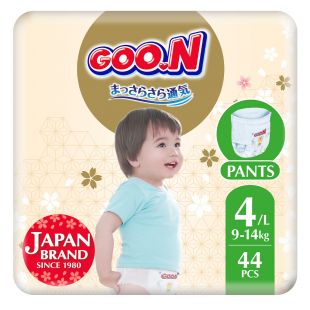 Трусики-подгузники Goo.N Premium Soft для детей 4, 9-14 кг, 44 шт. (F1010101-157)