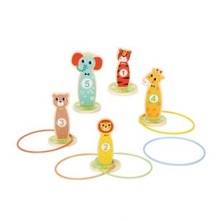 Деревянная игрушка Tookytoy кольцеброс и фигурки (TF401N)