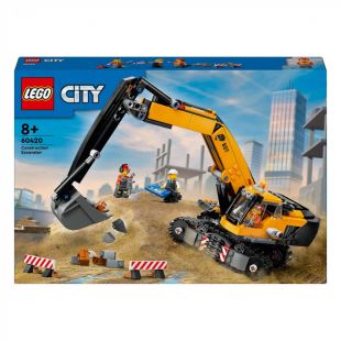 Конструктор LEGO City Желтый строительный экскаватор (60420)