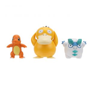 Набор игровых фигурок Pokemon W19 Чармандер, Галарский Дарумака, Псайдак (PKW3598)