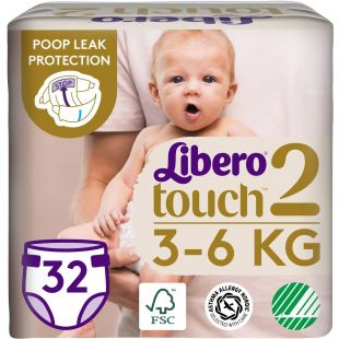 Подгузник детский Libero Touch 2, 32 шт. (7978)