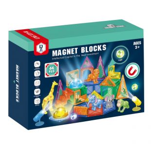 Конструктор магнитный MAGNET BLOCKS дикие животные (HD126A-1)