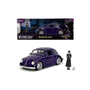 Машина Jada Volkswagen Beetle с фигуркой Wednesday (253255076)