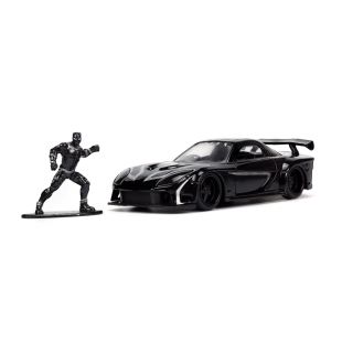 Машинка Jada Marvel Avengers Mazda RX-7 с фигуркой Черной пантеры (253223023)