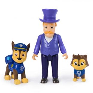 Набор коллекционных фигурок Paw Patrol Гонщик, мэр Хамдингер и кот (SM17706/6070746)