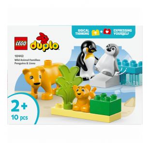 Конструктор LEGO Duplo Семейства диких животных: Пингвины и Львы (10442)