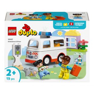 Конструктор LEGO Duplo Швидка допомога та водій (10447)