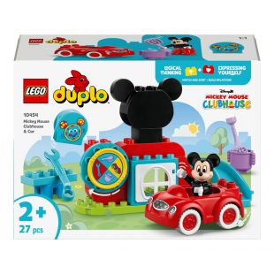 Конструктор LEGO DUPLO Disney Міккі Маус: Клубний будинок і автомобіль (10454)