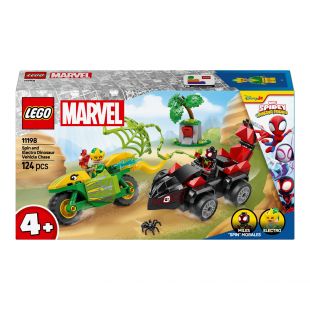 Конструктор LEGO Marvel Spidey Гонки на электромобилях с динозаврами (11198)