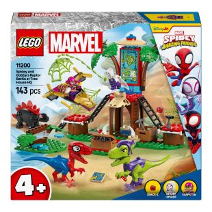 Конструктор LEGO Marvel Spidey Битва Паука и раптора Гобби в штаб-доме на дереве (11200)