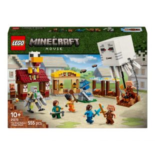 Конструктор LEGO Minecraft Нападение на деревню с воздушным шаром Гаст (21273)