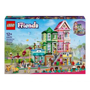 Конструктор LEGO Friends Хартлейк-Сити. Квартиры и магазины (42670)