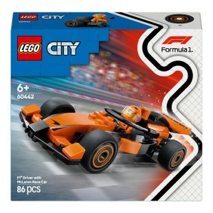 Конструктор LEGO City Пілот F1® з автомобілем для перегонів команди McLaren (60442)