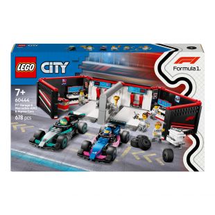 Конструктор LEGO City Гараж F1® и автомобили Mercedes-AMG и Alpine (60444)