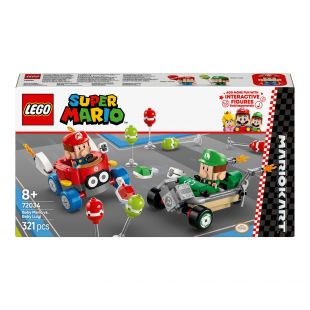 Конструктор LEGO Super Mario Kart – Baby Mario vs. Baby Luigi (72034)